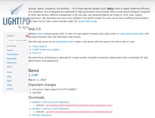 Tablet Screenshot of lighttpd.net